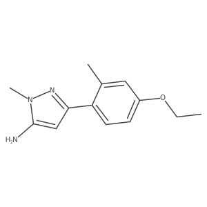3-(4-ethoxy-2-methylphenyl)-1-methyl-1H-pyrazol-5-amine Structure