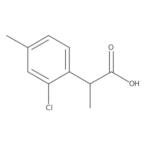 2-(2-Chloro-4-methylphenyl)propanoic acid Structure