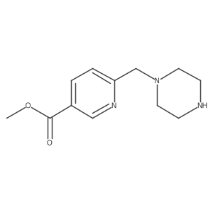Methyl 6-[(piperazin-1-yl)methyl]pyridine-3-carboxylate结构式