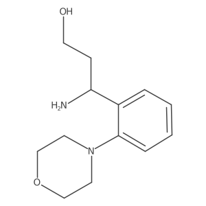 3-Amino-3-[2-(morpholin-4-yl)phenyl]propan-1-ol Structure