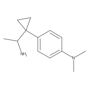 4-[1-(1-aminoethyl)cyclopropyl]-N,N-dimethylaniline结构式