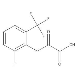 3-[2-Fluoro-6-(trifluoromethyl)phenyl]-2-oxopropanoic acid Structure