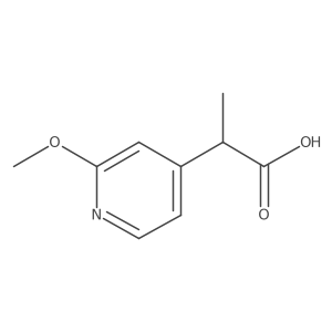 2-(2-Methoxypyridin-4-yl)propanoic acid结构式