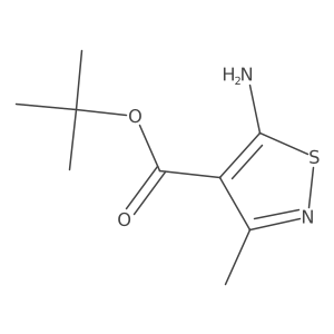 Tert-butyl 5-amino-3-methylisothiazole-4-carboxylate Structure
