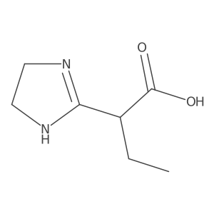 1H-Imidazole-2-acetic acid, I+/--ethyl-4,5-dihydro-结构式