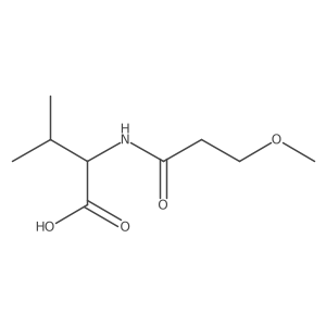 (2s)-2-(3-Methoxypropanamido)-3-methylbutanoic acid Structure