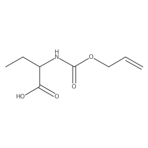 (2S)-2-{[(prop-2-en-1-yloxy)carbonyl]amino}butanoic acid Structure
