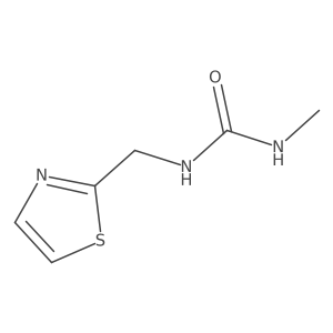 3-Methyl-1-[(1,3-thiazol-2-yl)methyl]urea Structure