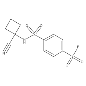 4-[(1-Cyanocyclobutyl)sulfamoyl]benzenesulfonyl fluoride Structure