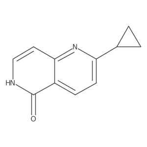 2-Cyclopropyl-1,6-naphthyridin-5(6H)-one Structure