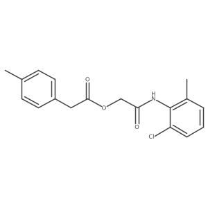 2-[(2-Chloro-6-methylphenyl)amino]-2-oxoethyl (4-methylphenyl)acetate Structure