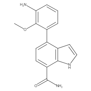 4-(3-Amino-2-methoxyphenyl)-1H-indole-7-carboxamide Structure