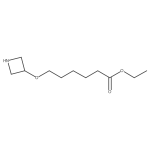 Ethyl 6-(azetidin-3-yloxy)hexanoate结构式