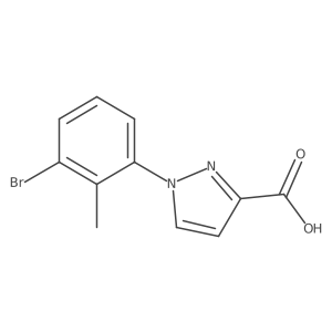 1-(3-bromo-2-methylphenyl)-1H-pyrazole-3-carboxylic acid Structure
