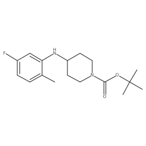 Tert-butyl 4-((5-fluoro-2-methylphenyl)amino)piperidine-1-carboxylate Structure