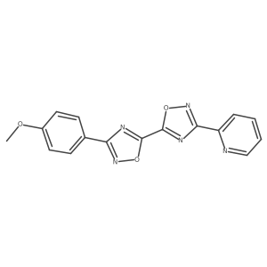 3-(4-Methoxyphenyl)-3'-pyridin-2-yl-5,5'-bi-1,2,4-oxadiazole Structure