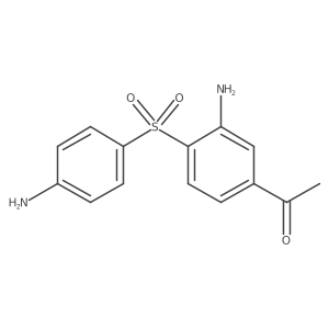 1-[3-Amino-4-[(4-aminophenyl)sulfonyl]phenyl]ethanone Structure