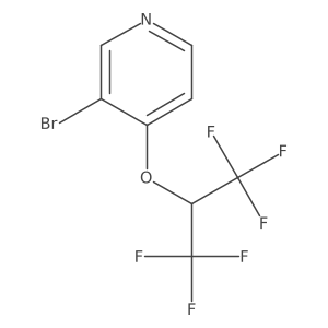 3-Bromo-4-(1,1,1,3,3,3-hexafluoropropan-2-yloxy)pyridine结构式