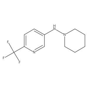 N-(Piperidin-1-yl)-6-(trifluoromethyl)-pyridin-3-amine结构式