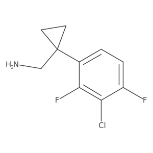 [1-(3-Chloro-2,4-difluorophenyl)cyclopropyl]methanamine Structure