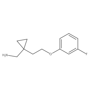 {1-[2-(3-Fluorophenoxy)ethyl]cyclopropyl}methanamine结构式