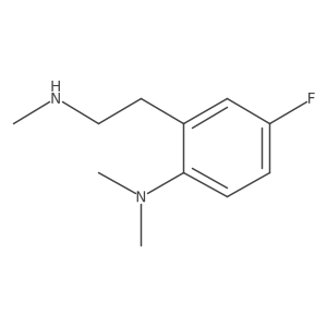 4-fluoro-N,N-dimethyl-2-[2-(methylamino)ethyl]aniline结构式