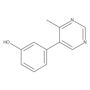 Phenol, 3-(4-methyl-5-pyrimidinyl)-结构式