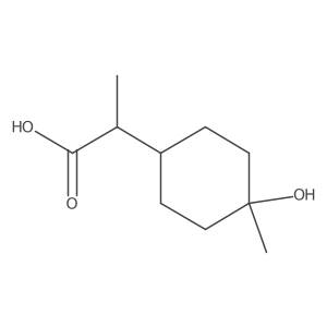 2-(4-Hydroxy-4-methylcyclohexyl)propanoic acid Structure