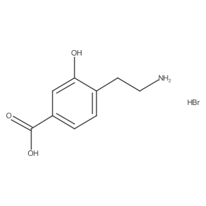 4-(2-Aminoethyl)-3-hydroxybenzoic acid hydrobromide结构式