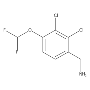2,3-Dichloro-4-(difluoromethoxy)benzylamine Structure