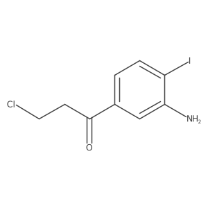 1-(3-Amino-4-iodophenyl)-3-chloropropan-1-one Structure