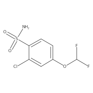 2-Chloro-4-(difluoromethoxy)benzenesulfonamide结构式