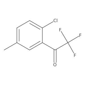 1-(2-Chloro-5-methylphenyl)-2,2,2-trifluoroethanone Structure