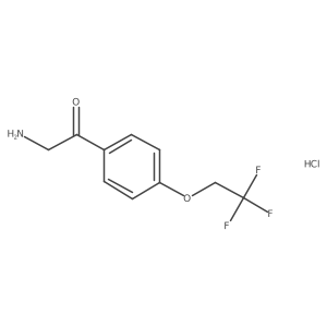4-(2,2,2-Trifluoroethoxy)phenacylamine hydrochloride结构式