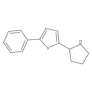 2-(5-Phenylthiophen-2-yl)pyrrolidine结构式