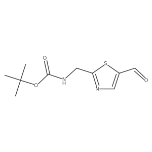 tert-butyl N-[(5-formyl-1,3-thiazol-2-yl)methyl]carbamate结构式