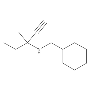 (Cyclohexylmethyl)(3-methylpent-1-yn-3-yl)amine Structure