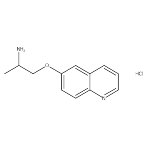 1-(Quinolin-6-yloxy)propan-2-amine hydrochloride结构式