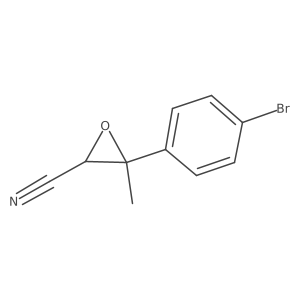 3-(4-Bromophenyl)-3-methyloxirane-2-carbonitrile Structure