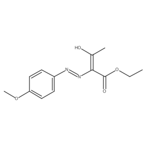 2-((4-Methoxy-phenyl)-hydrazono)-3-oxo-butyric acid ethyl ester结构式