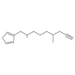 {3-[Methyl(prop-2-yn-1-yl)amino]propyl}[(1,3-thiazol-4-yl)methyl]amine结构式