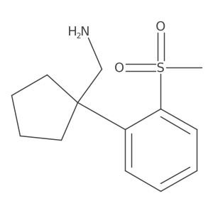 [1-(2-Methanesulfonylphenyl)cyclopentyl]methanamine Structure