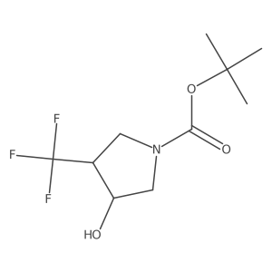 tert-Butyl 3-hydroxy-4-(trifluoromethyl)pyrrolidine-1-carboxylate结构式