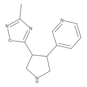 3-Methyl-5-(4-(pyridin-3-yl)pyrrolidin-3-yl)-1,2,4-oxadiazole Structure