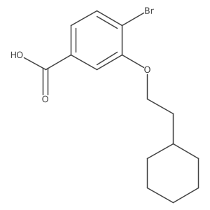4-Bromo-3-(2-cyclohexylethoxy)benzoic acid Structure