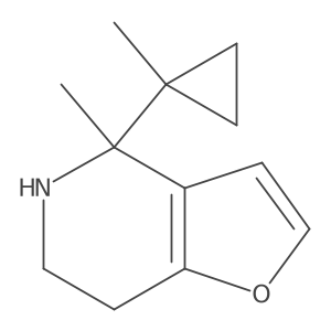 4-methyl-4-(1-methylcyclopropyl)-4H,5H,6H,7H-furo[3,2-c]pyridine结构式