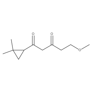 1-(2,2-Dimethylcyclopropyl)-5-methoxypentane-1,3-dione结构式