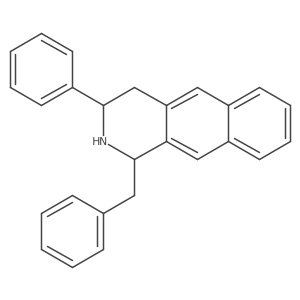 1,2,3,4-Tetrahydro-3-phenyl-1-(phenylmethyl)benz[g]isoquinoline结构式
