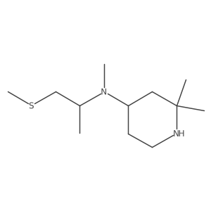 N,2,2-Trimethyl-N-[1-methyl-2-(methylthio)ethyl]-4-piperidinamine结构式