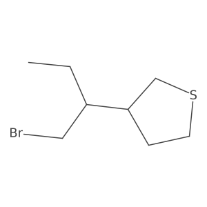 3-(1-Bromobutan-2-yl)thiolane Structure